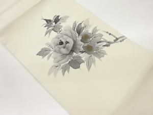 作家物　金彩手描き牡丹模様名古屋帯